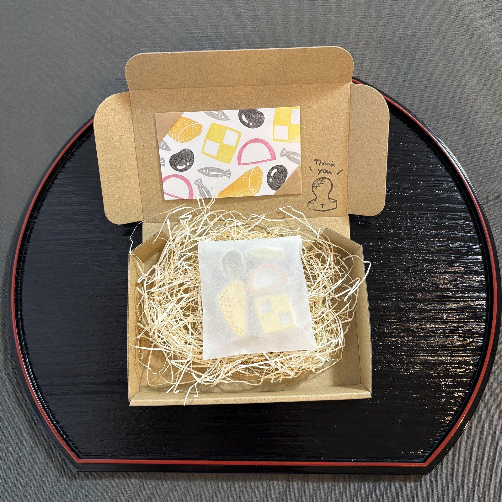 消しゴムはんこ　おしょうがつおせち一の重セット | 7枚目