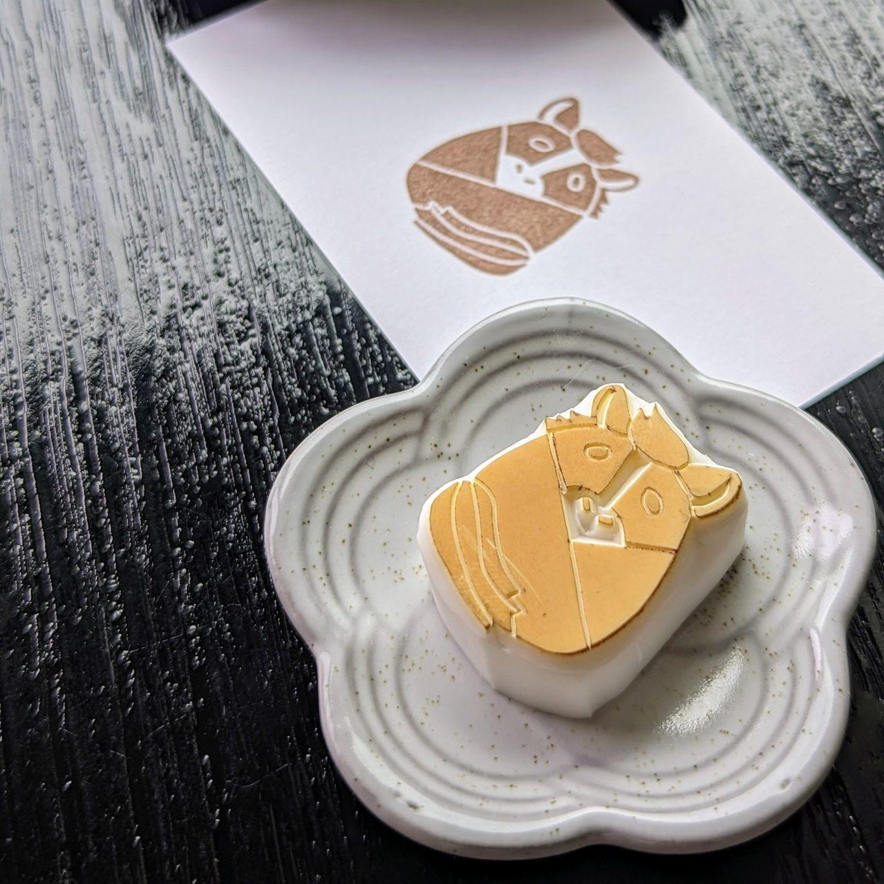 消しゴムはんこ　お正月うまもちはんこ | 3枚目