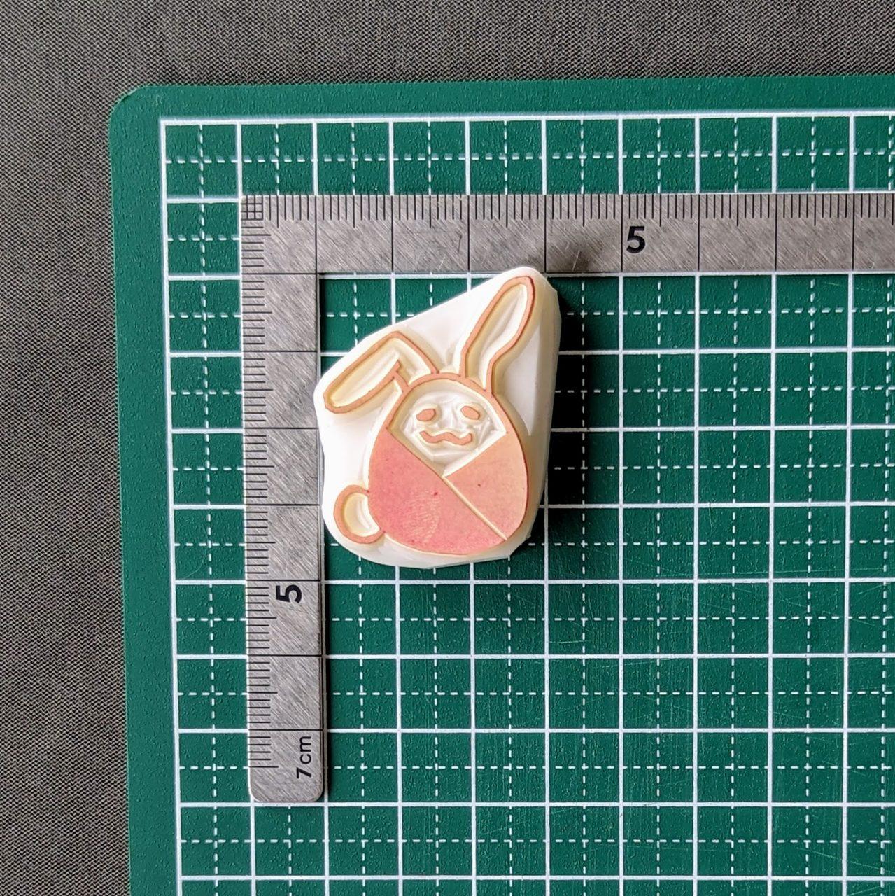消しゴムはんこ　お正月うさぎもちはんこ | 5枚目