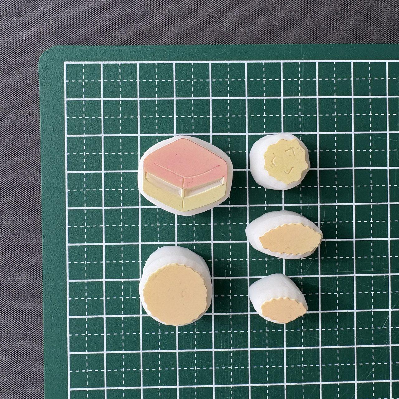 消しゴムはんこ　ひなまつりひなあられひしもちセット | 6枚目