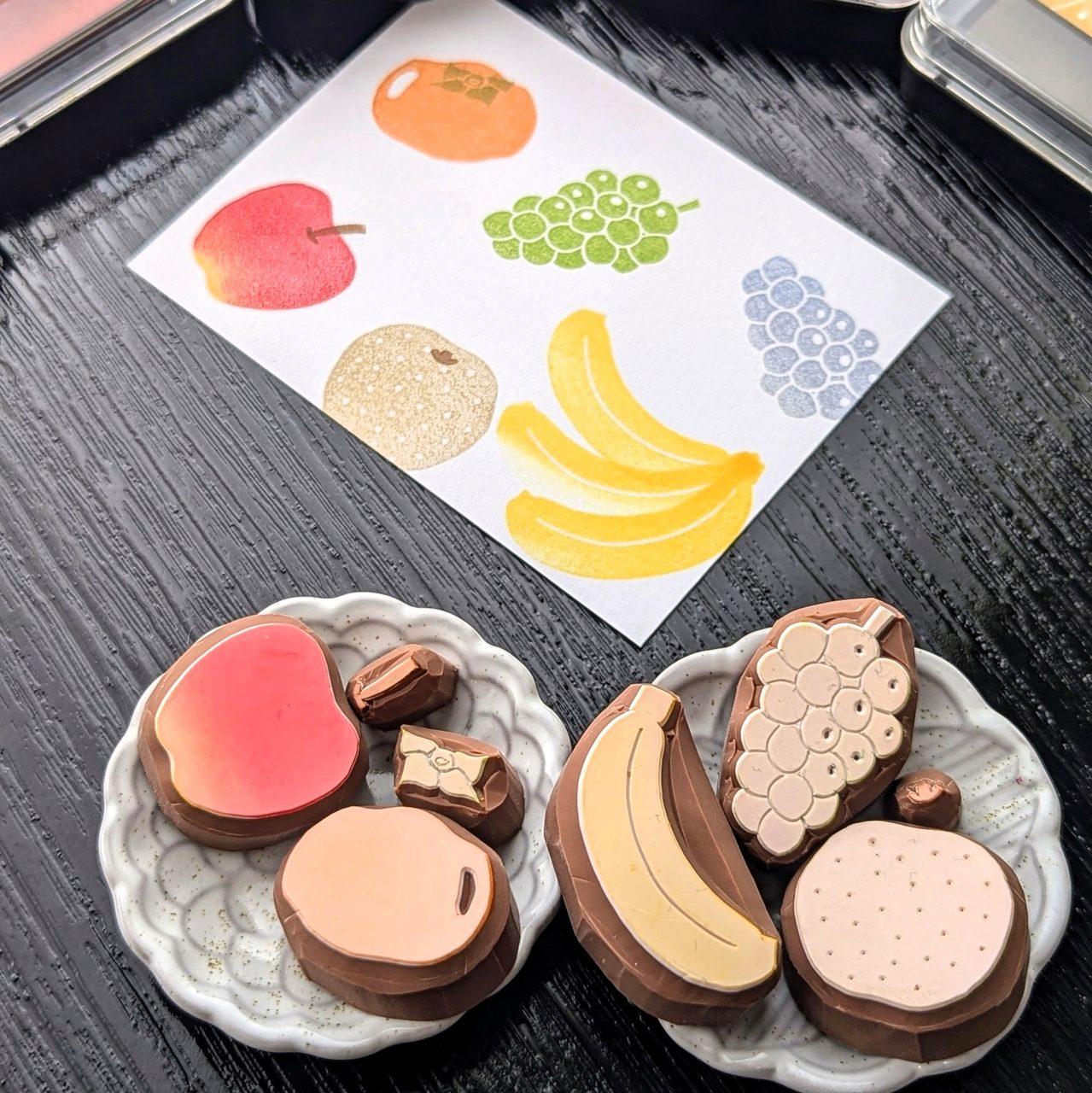消しゴムはんこ　くだものセット1枚目の画像