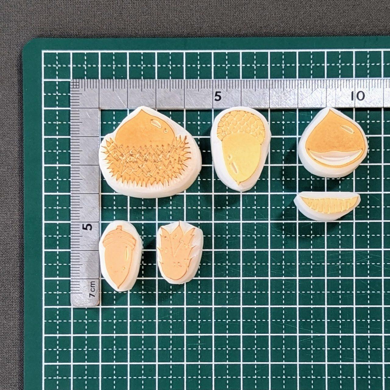 消しゴムはんこ おちばとどんぐりセット | 11枚目